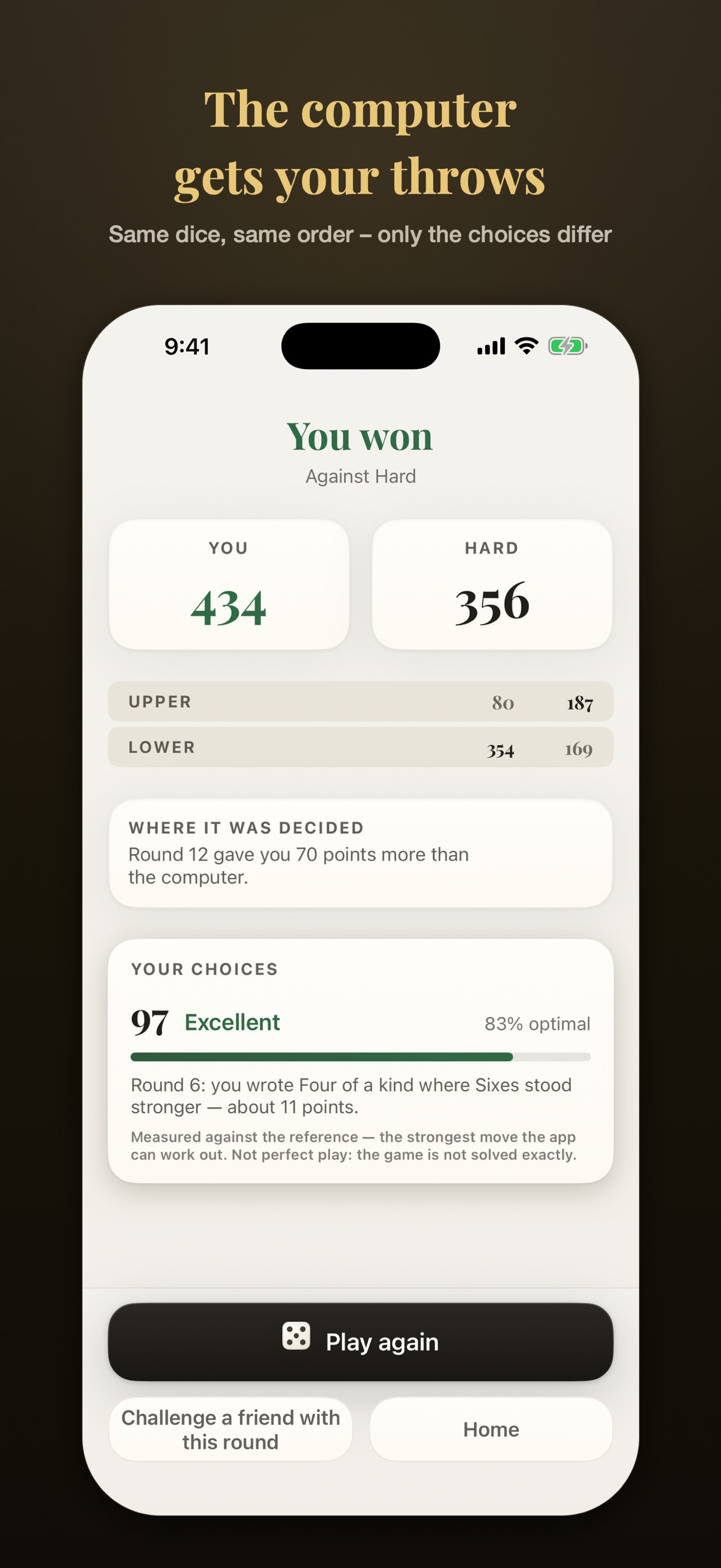 Screenshot 2 of Yatzy Challenge