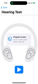 ListenUp Hearing Test screenshot
