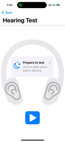 ListenUp Hearing Test screenshot