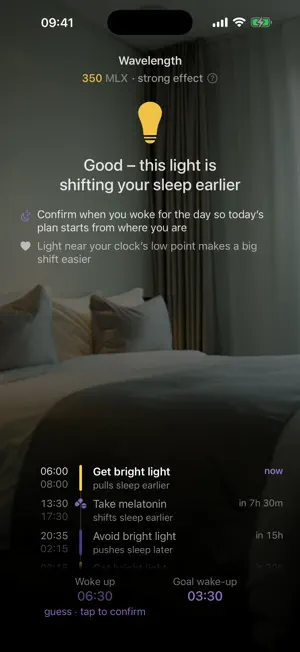 Wavelength: Jet Lag & Light screenshot 1