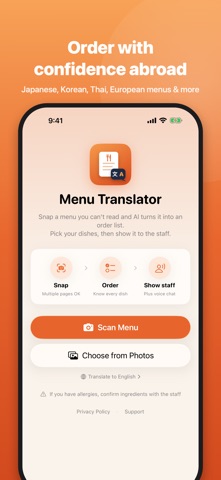 Menu Translator: Food & Travel screenshot 5