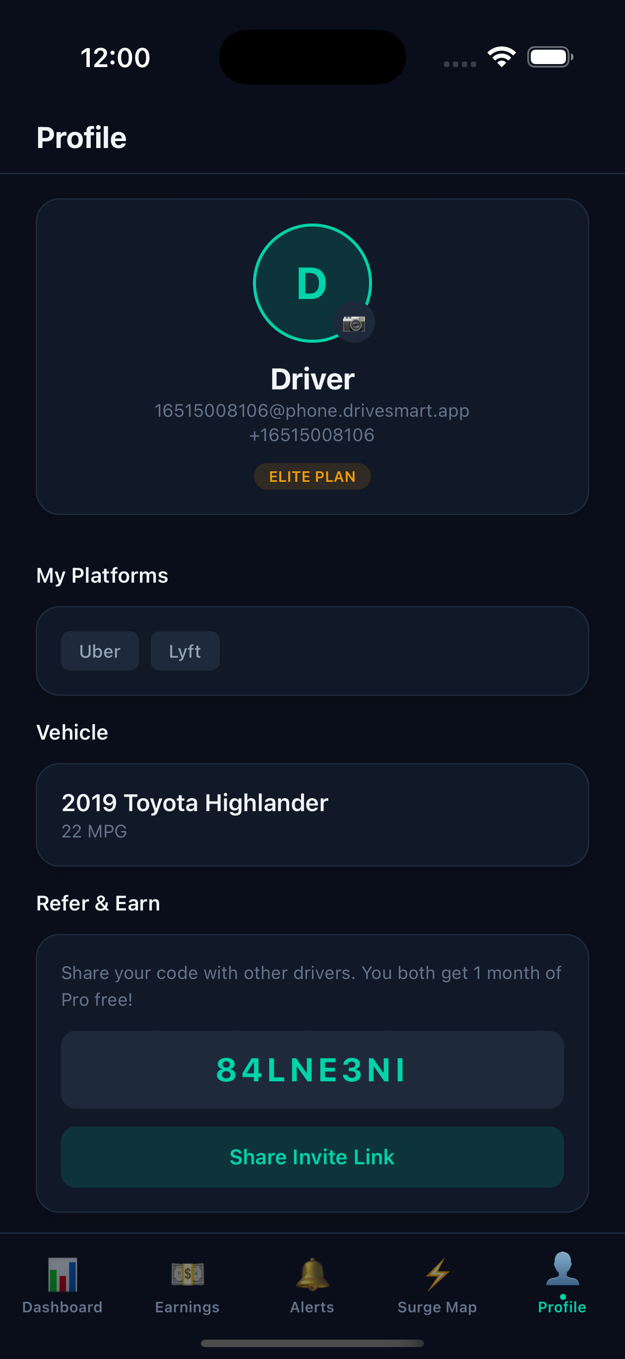 DriveSmart - Driver Earnings