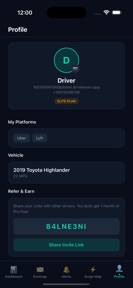 DriveSmart - Driver Earnings screenshot