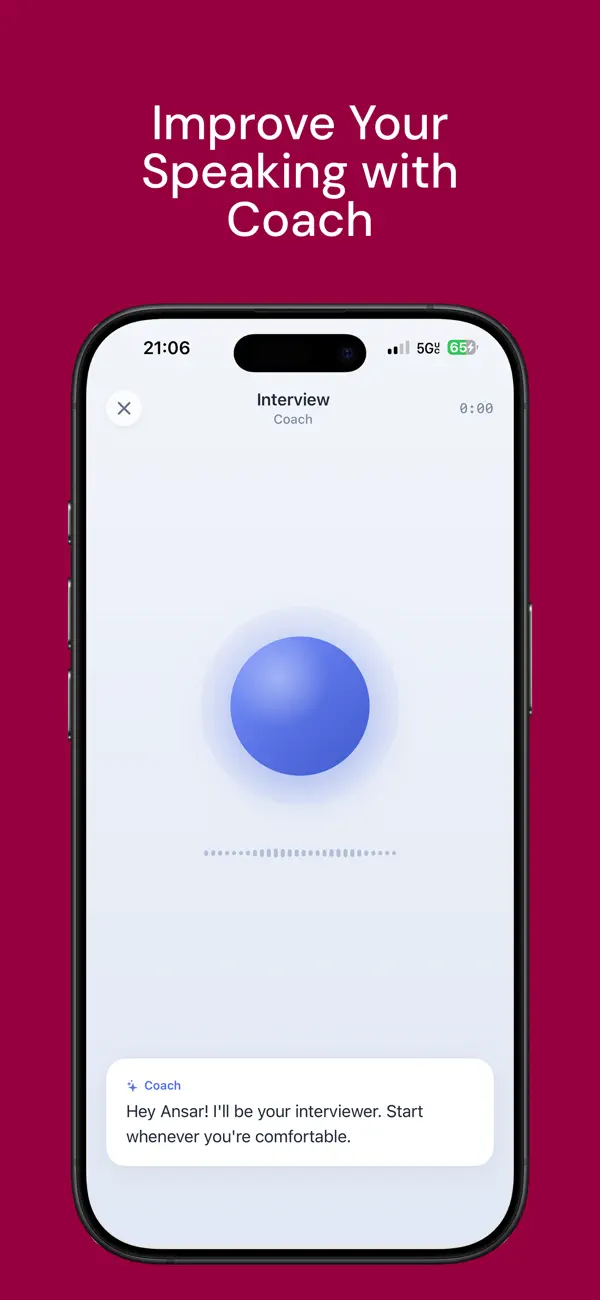 Screenshot #1 pour Articulate AI - Speech Coach