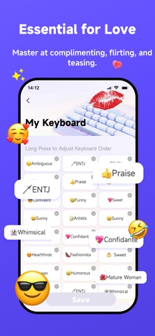 Muah AI Rizz Wingman Keyboardのおすすめ画像3