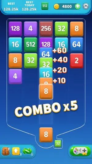Merge Number Blocks: 2048 Game screenshot 2