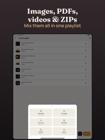 Auto Display – Digital Signage iPad screenshot