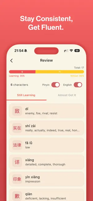 Daily Hanzi iPhone screenshot 5
