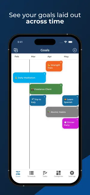 Goals Timeline screenshot 1