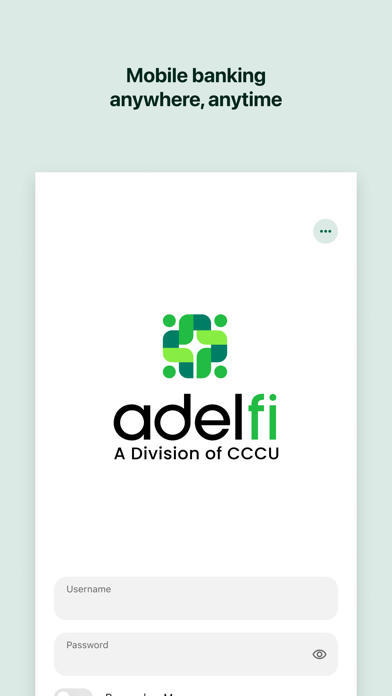 Screenshot #1 pour AdelFi Mobile Banking