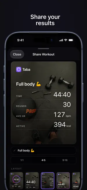 Taba – Workout Timer screenshot 3
