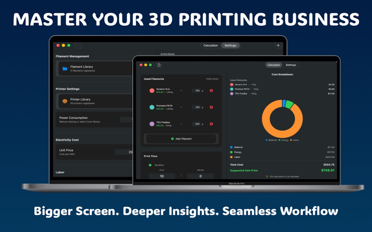 LayerCost: 3D Cost & Profit