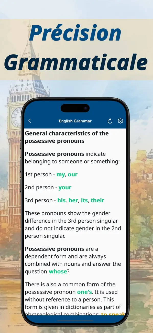 Screenshot #3 pour Parler anglais: pronoms