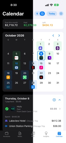 PayView: Bill Tracker screenshot 1