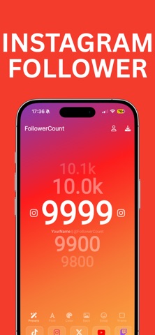 FollowerCount - Social Tracker screenshot