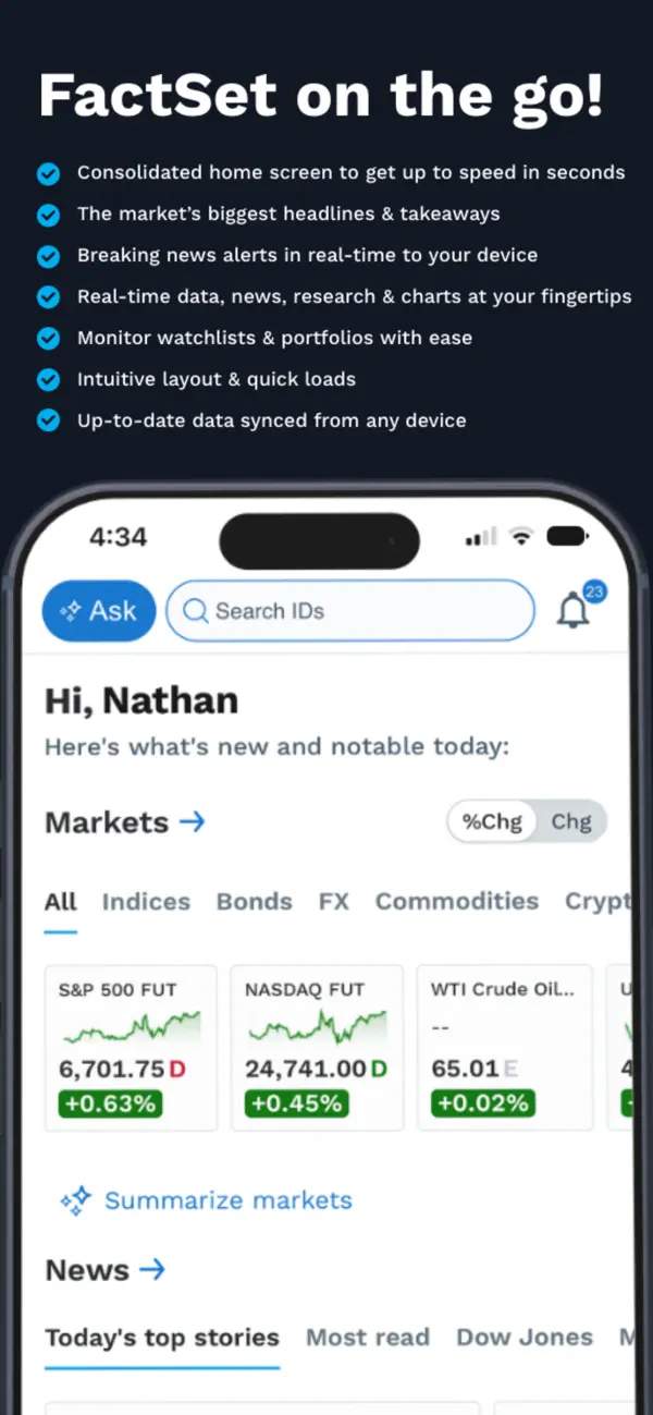 Screenshot #1 pour FactSet