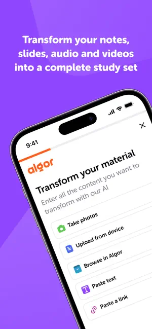 Algor: AI for studying screenshot 4