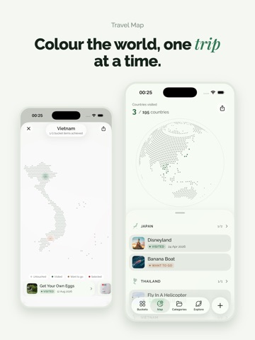 Buckist: Bucket List Planner iPad screenshot