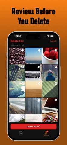SlideClean: Photo Cleaner iPhone screenshot