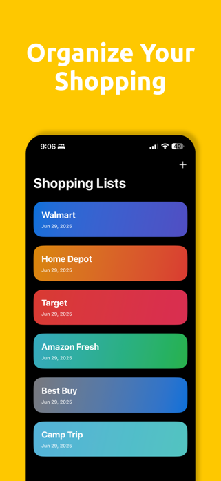Shared Grocery List: Shopping Screenshot 1 of 7