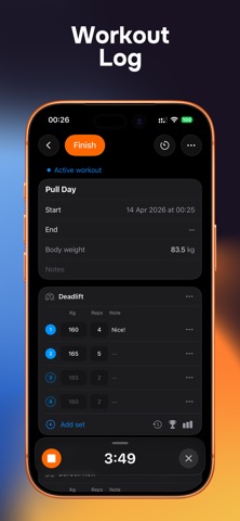 Spodi — Workout Tracker Screenshot 1 of 9