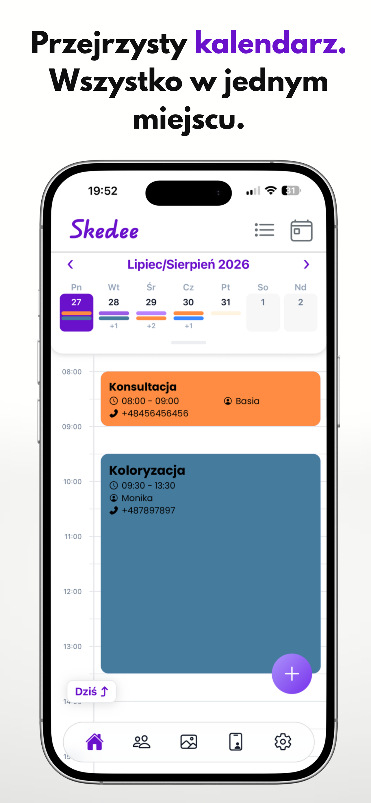 Skedee - Kalendarz dla salonu