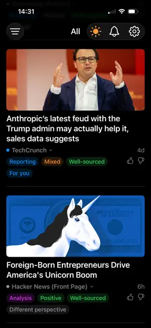 Lucid News screenshot 1