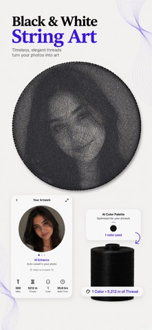 String Art Maker - AI Craft iPhone screenshot