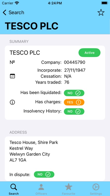 Companies House Search