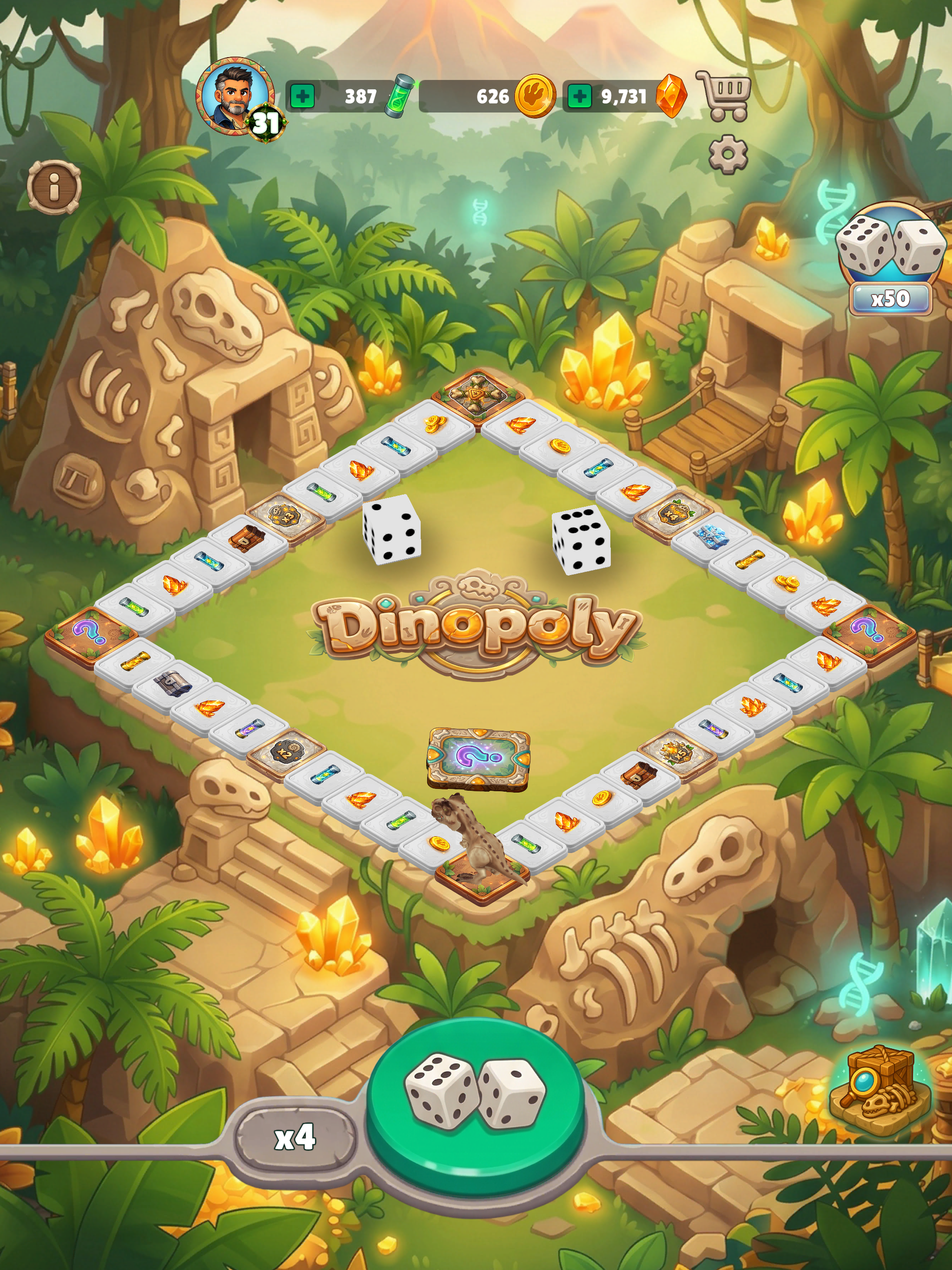 Dino Merge: Lost Island