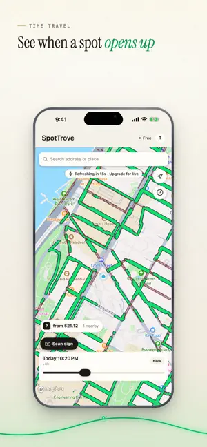 SpotTrove: Street Parking Map screenshot 1