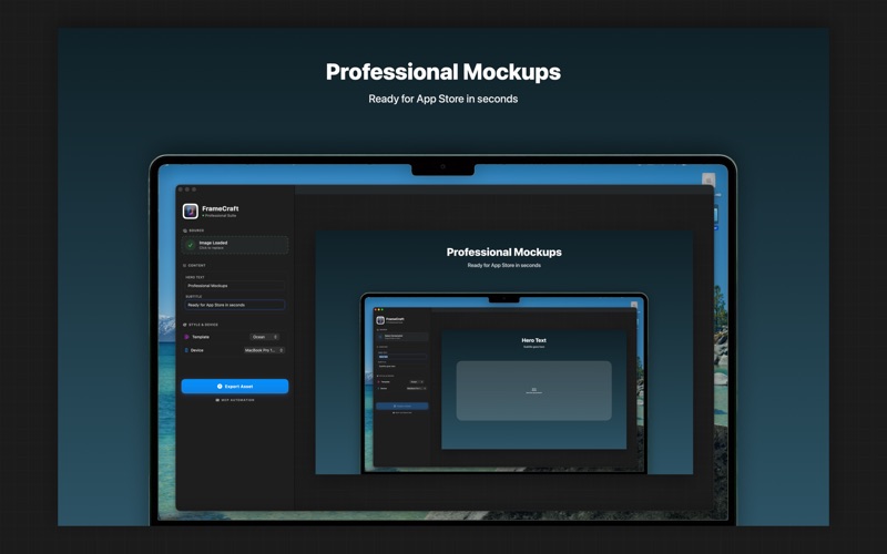 FrameCraft - Screenshot Studio app screenshot