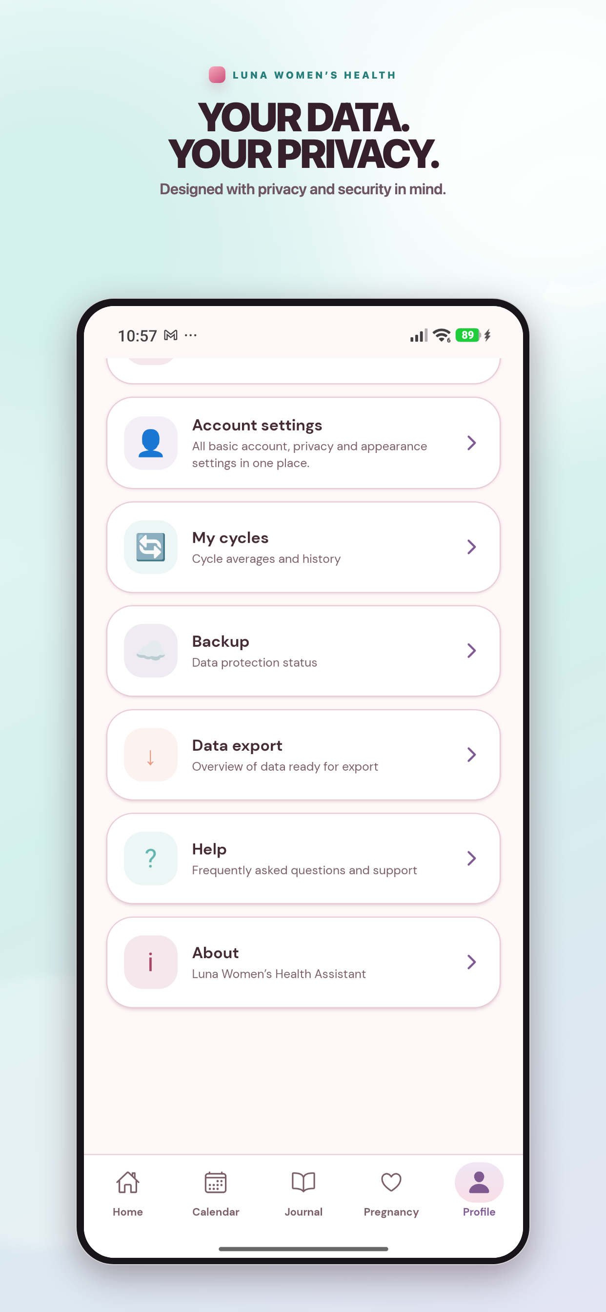 Luna Women's Health screenshot 7