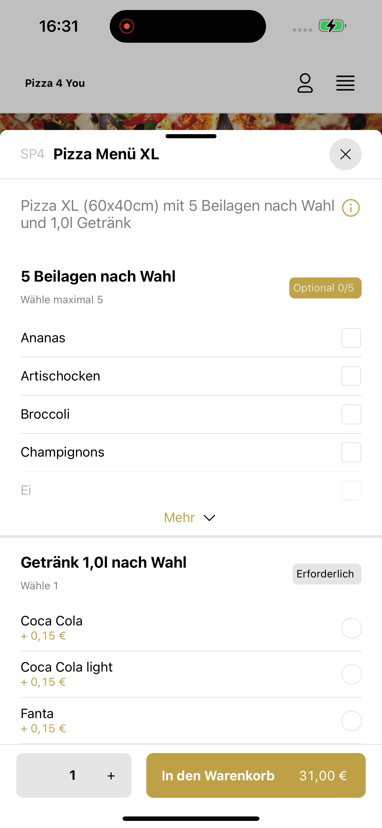 Pizza4You-Pforzheim screenshot 7