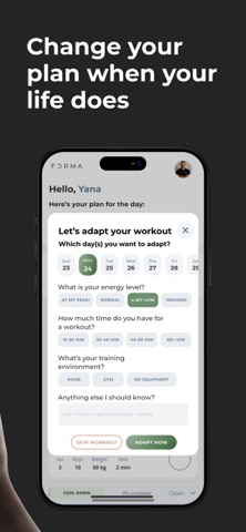 Forma: AI Personal Trainer Screenshot 3 of 5