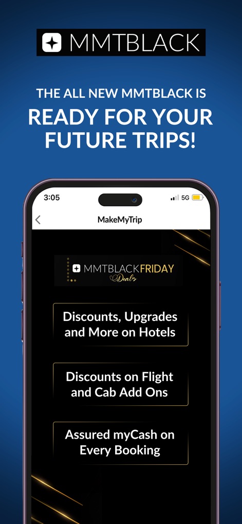 MakeMyTrip Flight, Hotel, Bus - MMTBLACK Premium Benefits