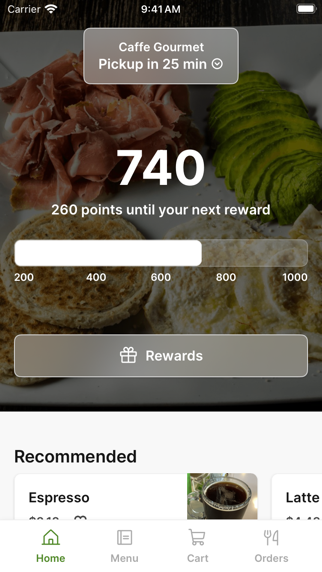 Caffe Gourmet iPhone screenshot 1 - Food & Drink app