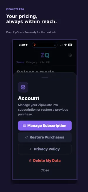 Zipquote screenshot 4
