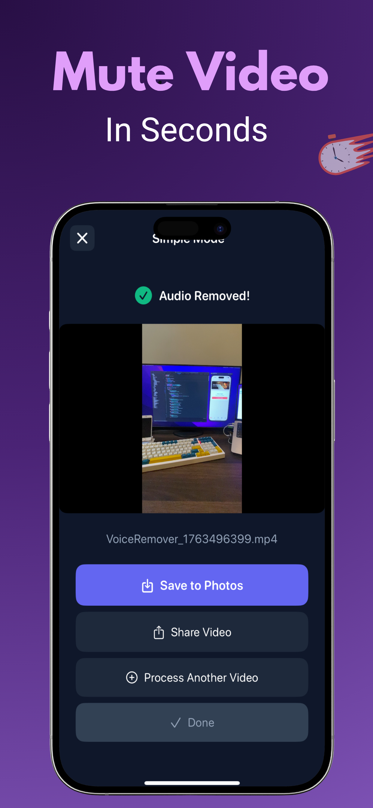 Remove Audio from Video: Muter screenshot 2