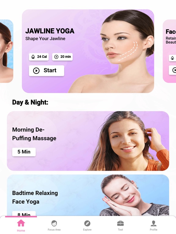 Screenshot #4 pour Face Yoga, Jawline: Facejoy
