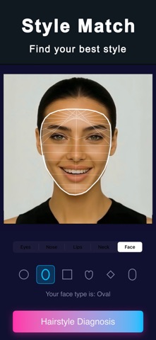 HairLive: Hair Cut Filter AI iPhone screenshot