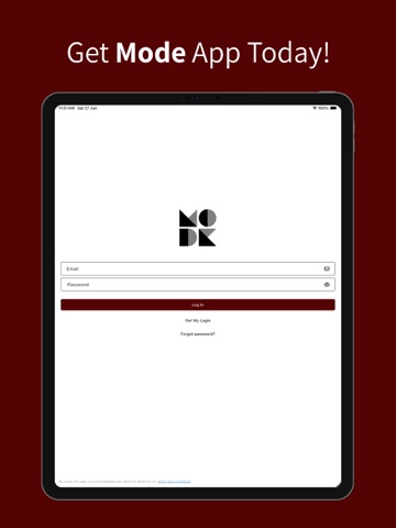 Mode Wellness Club iPad screenshot