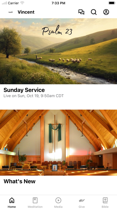 Vincent Church iPhone screenshot 1 - Education app