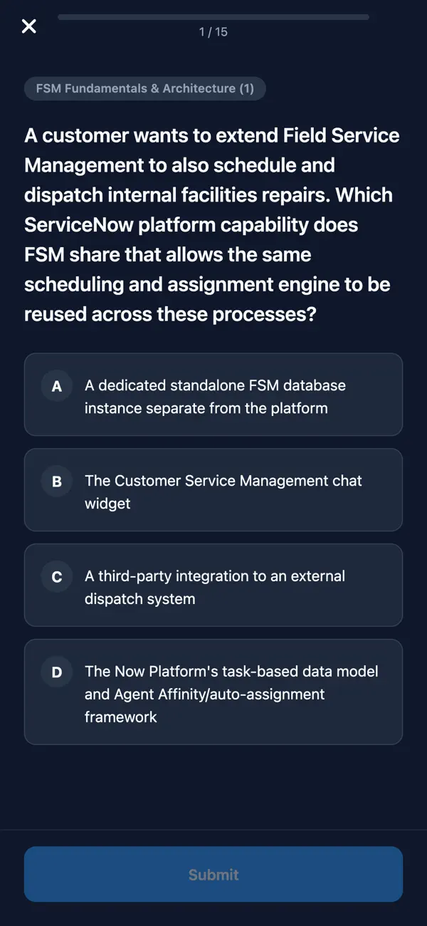 Screenshot #3 pour CIS-FSM ServiceNow Prep