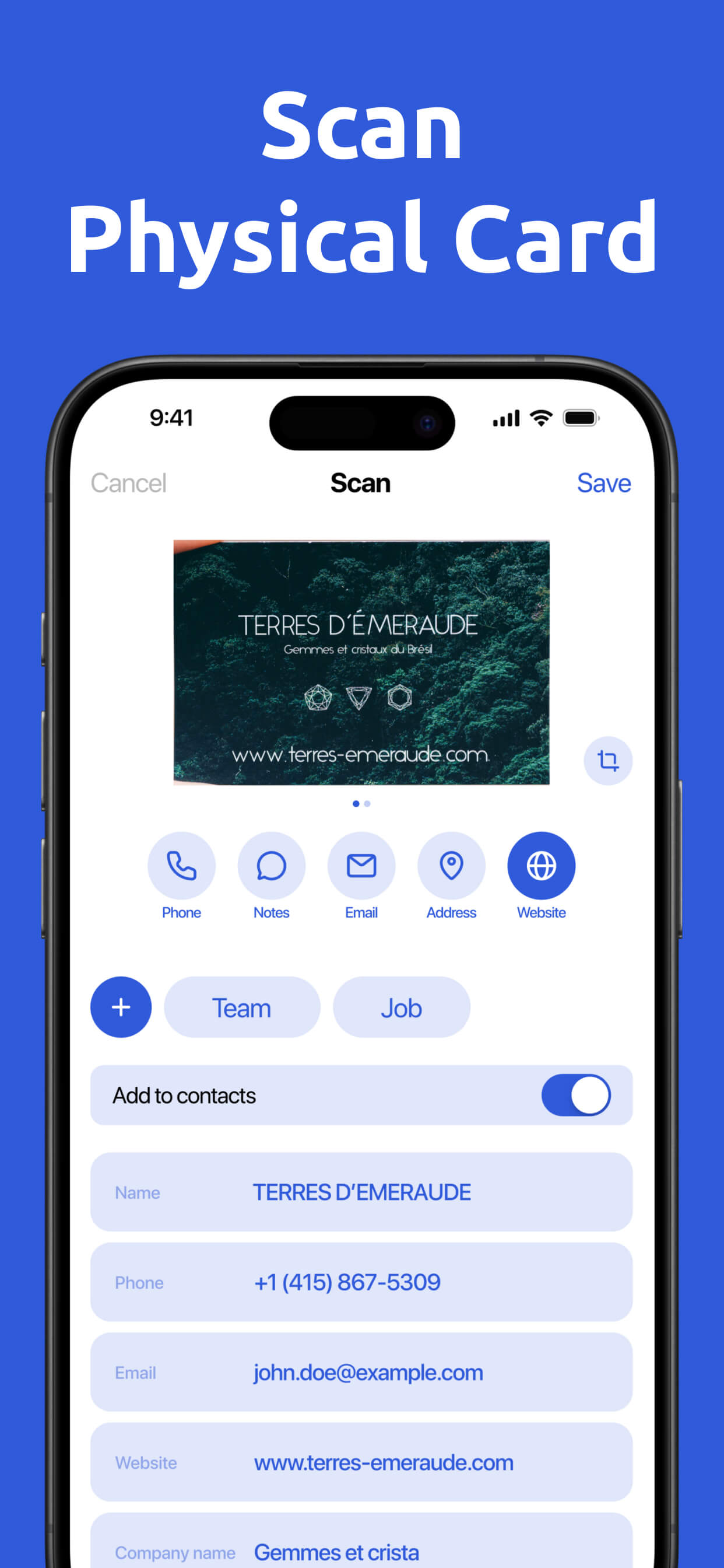Digital Business Card Scannerㅤ screenshot 6