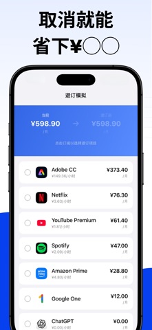 订阅管理 - 时均成本分析 screenshot