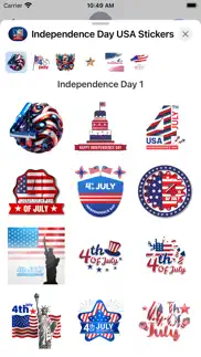 independence day usa istickers iphone screenshot 1