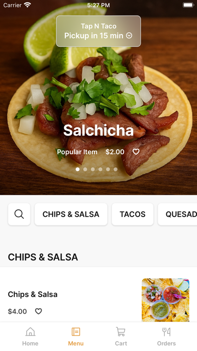 Screenshot 2 of Tap N Taco App