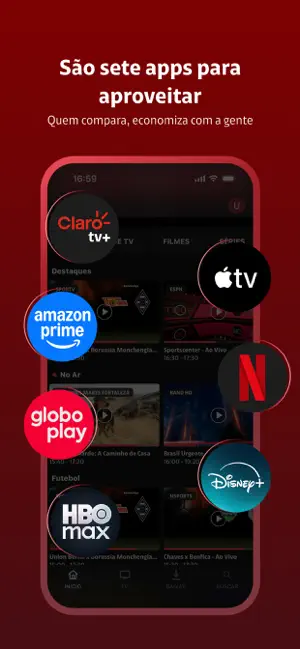 Claro tv+ iPhone screenshot 2