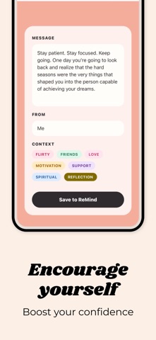 Message Diary - ReMind iPhone screenshot